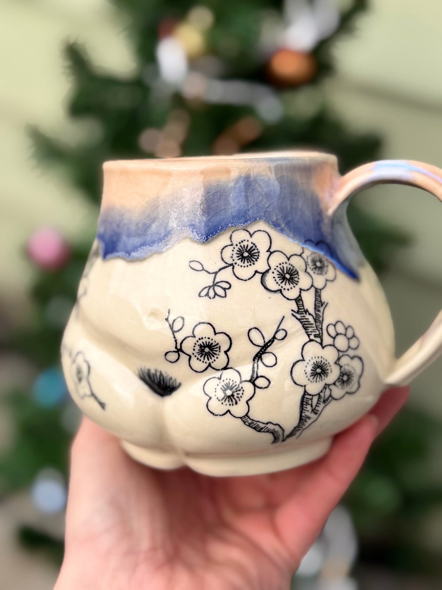 Cherry Blossom Butt Mug