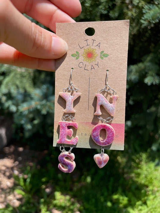 Yes / No Earrings No. 2