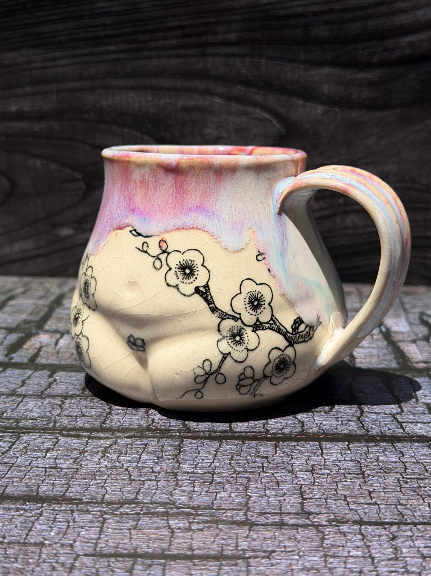 Cherry Blossom Butt Mug