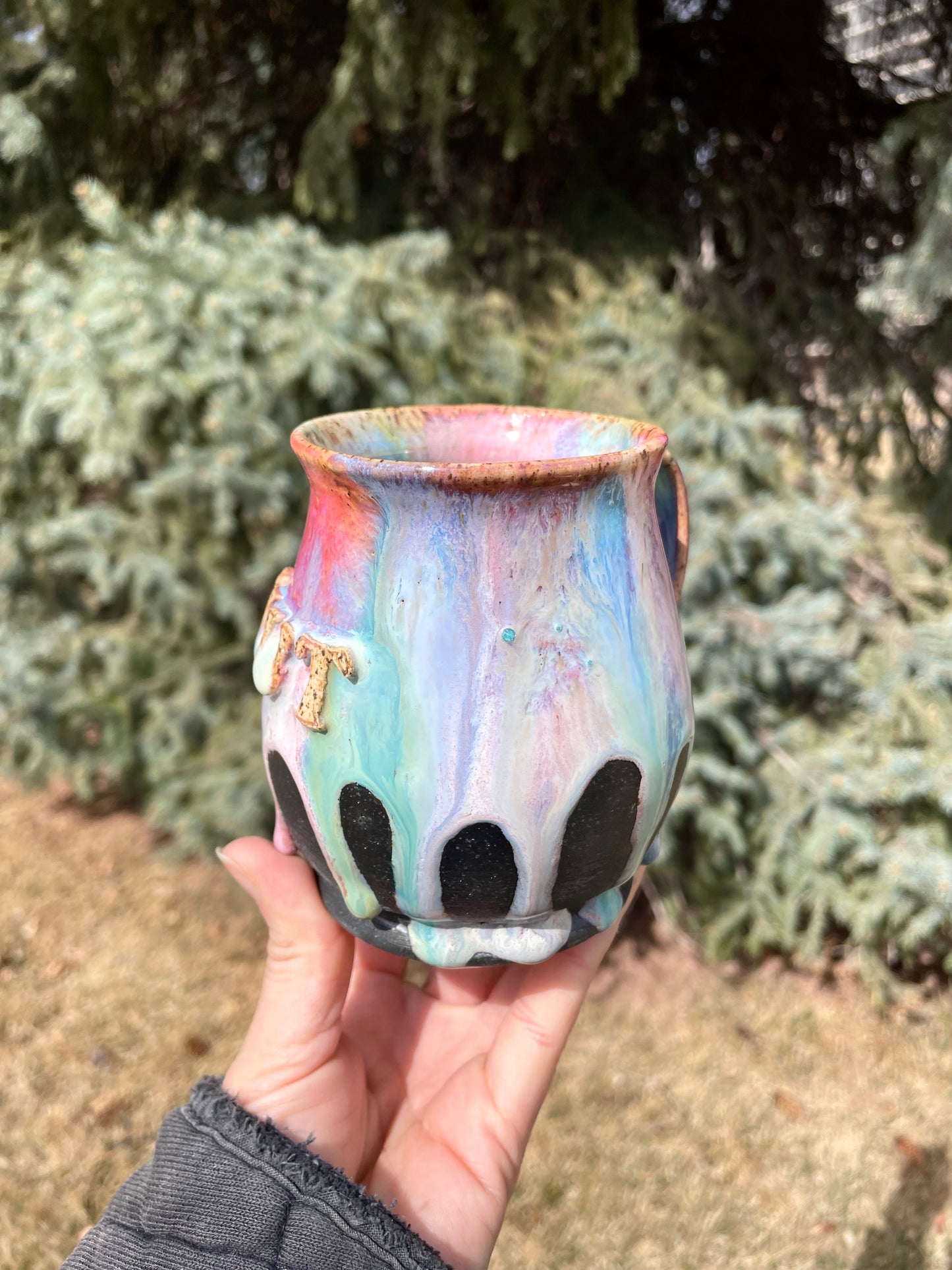 Cum Slut Mug: Black Rainbow Edition