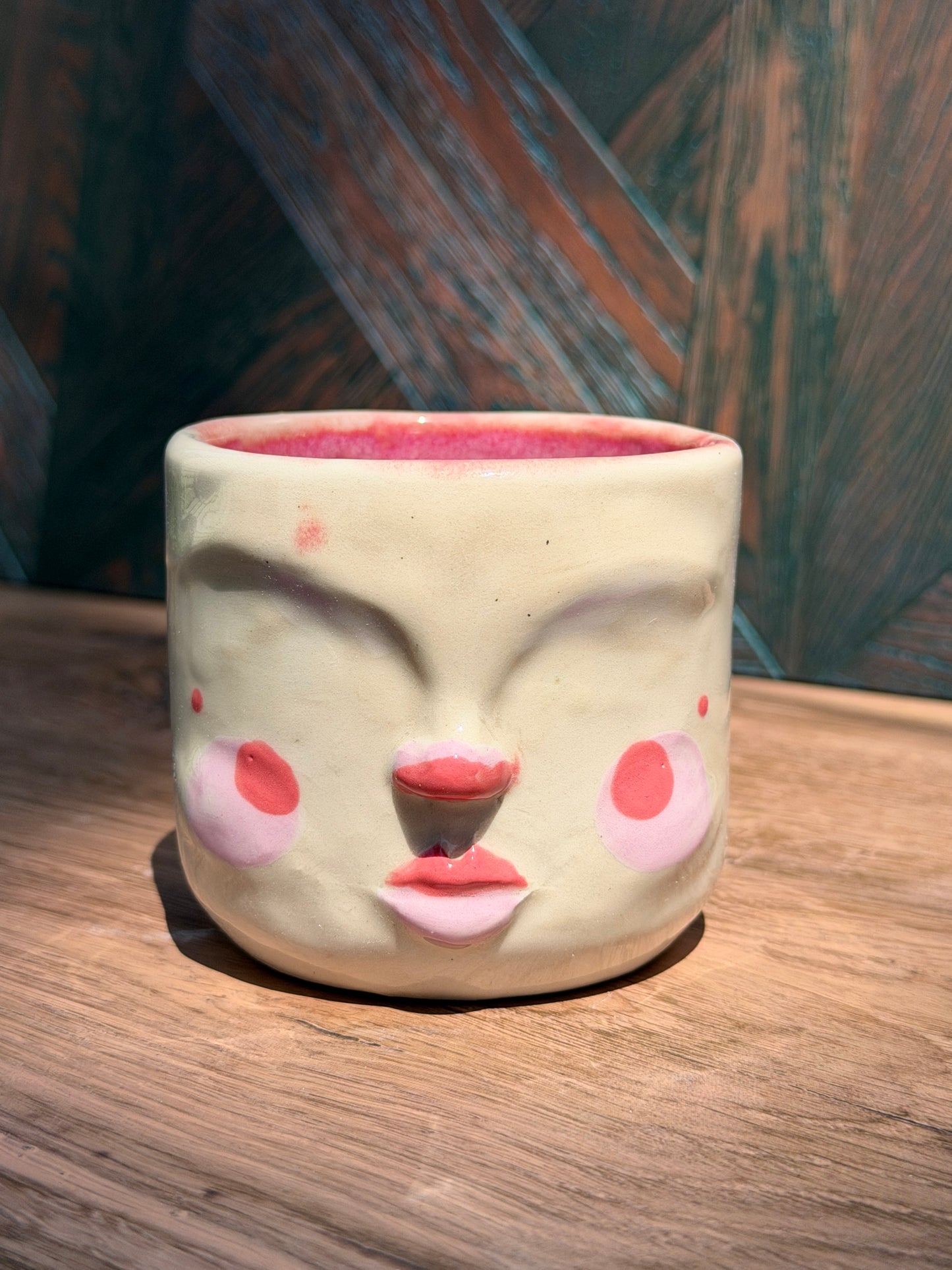 Painted Face Planter No. 8