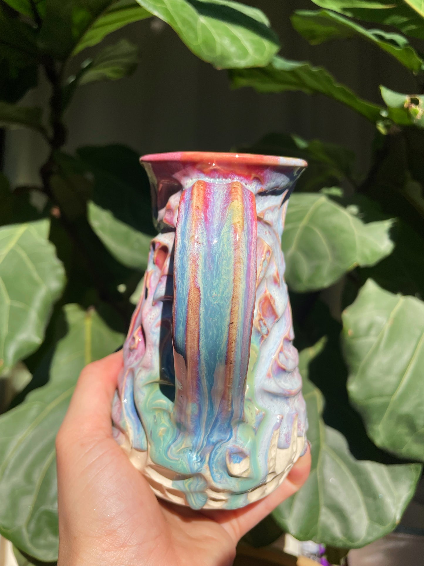 Carved Rainbow Stein
