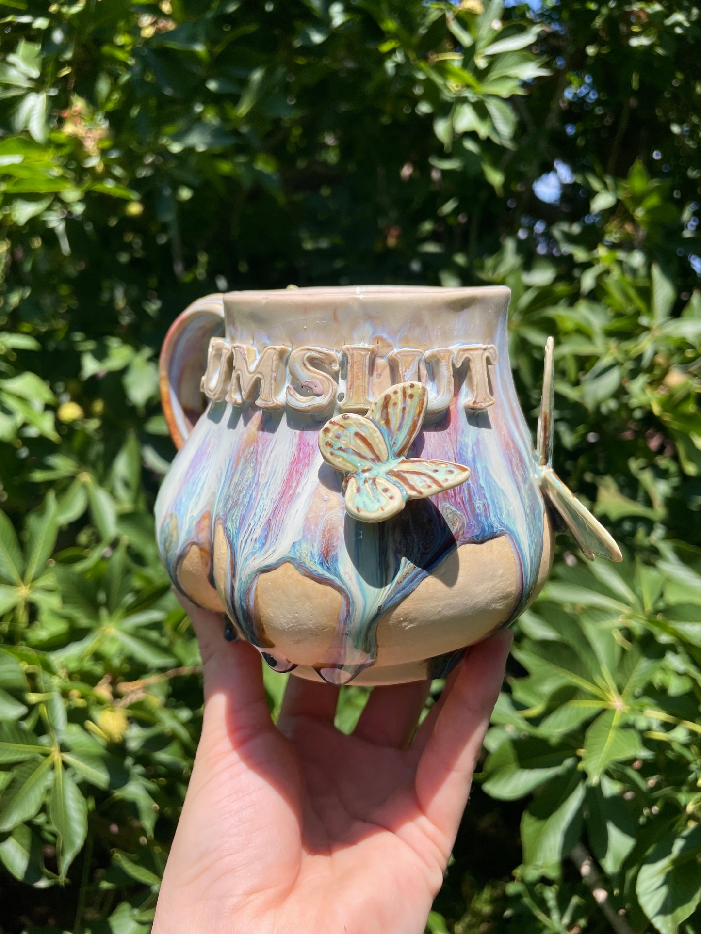Cum Slut Butterfly Mug