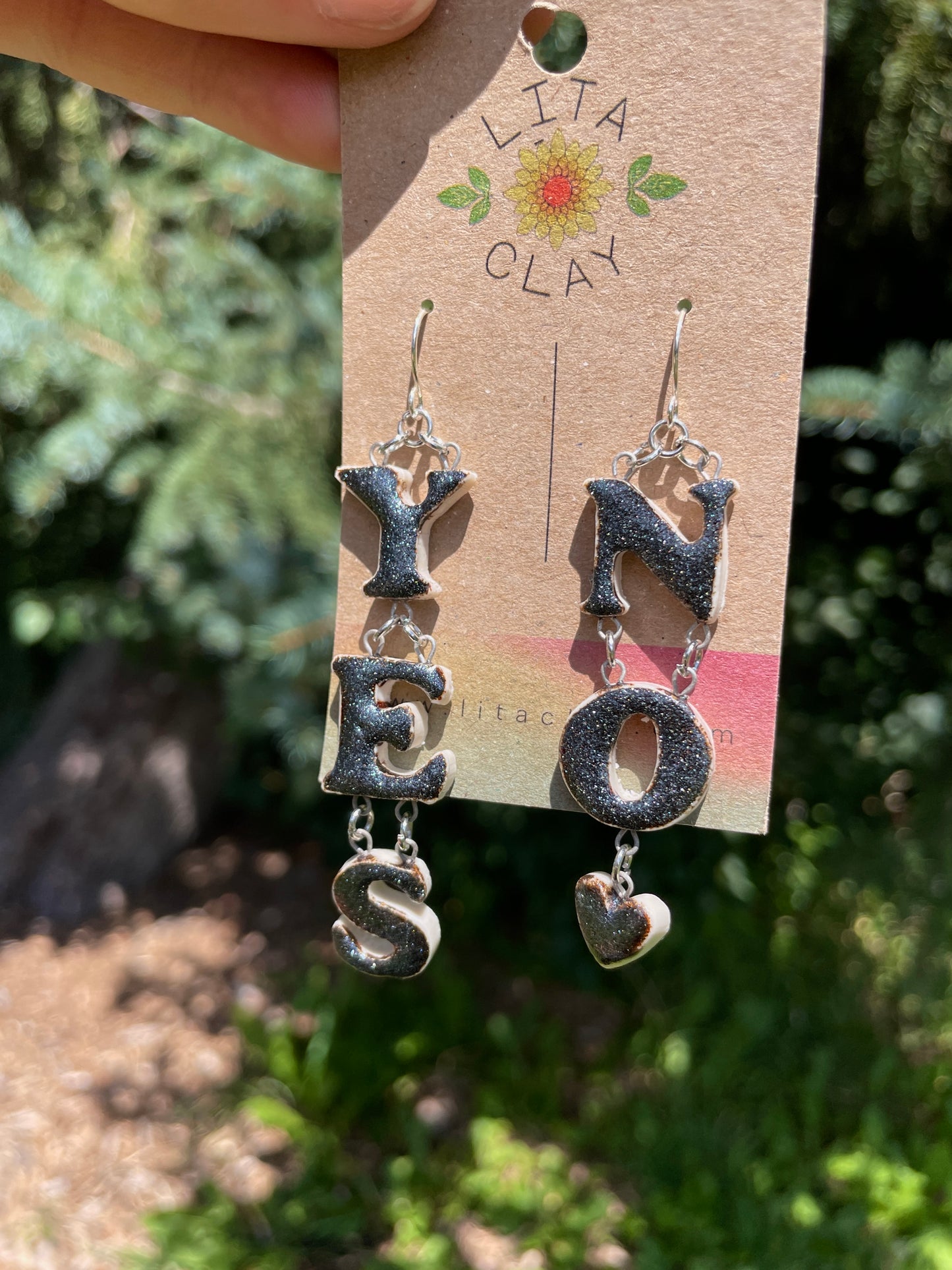 Yes / No Earrings No. 3