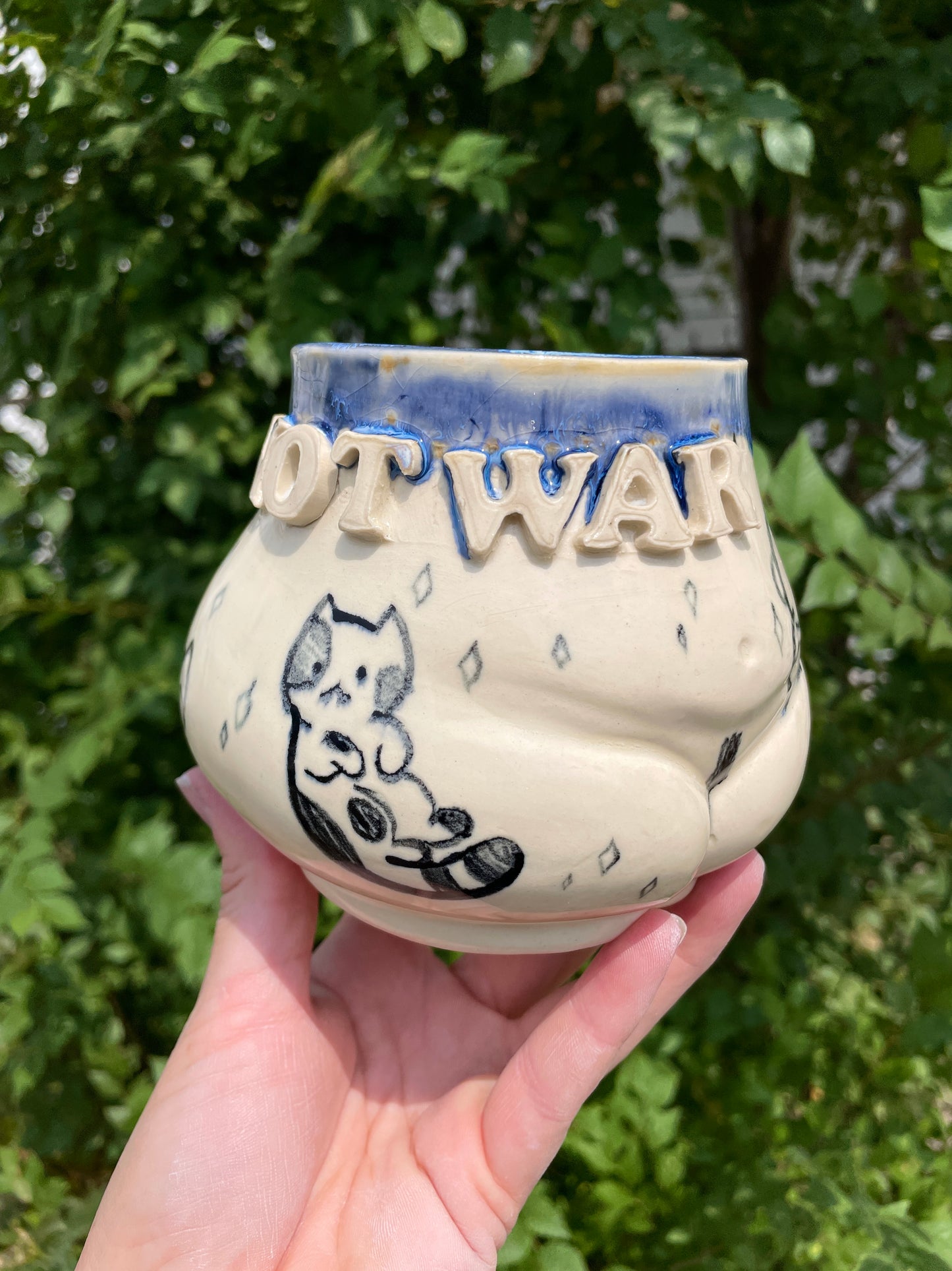 Cats Not War Butt Mug