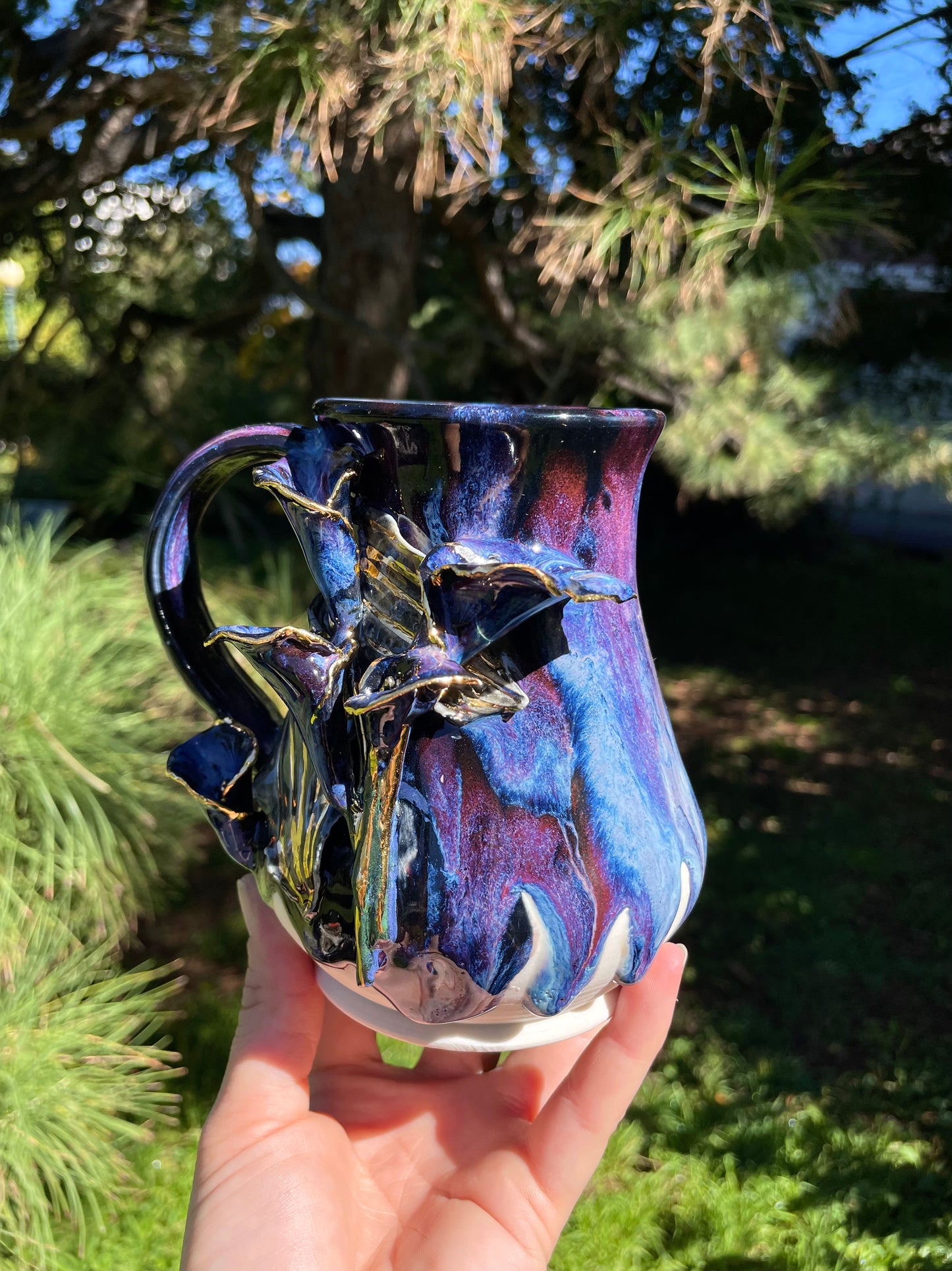 Black Star Calla Lily Mug