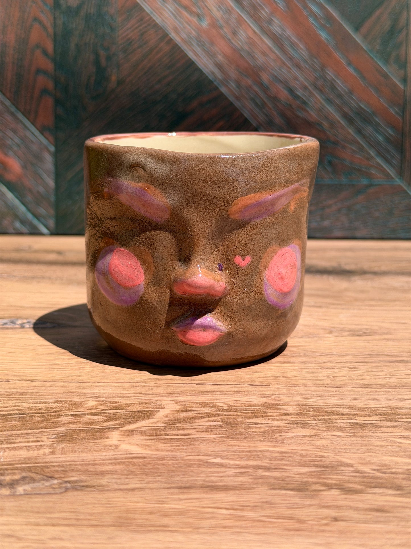 Painted Face Planter No. 7