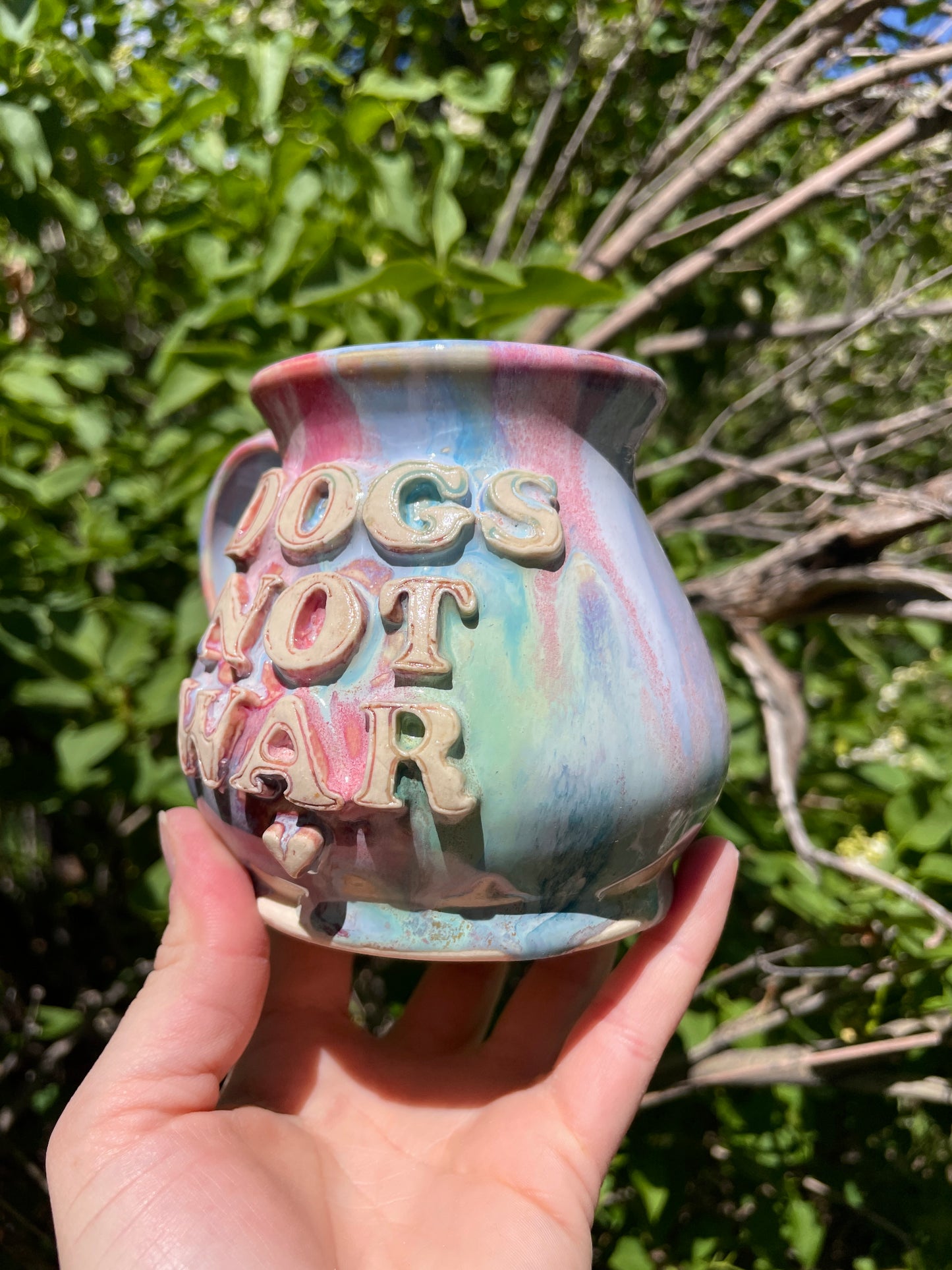 Dogs Not War Mug