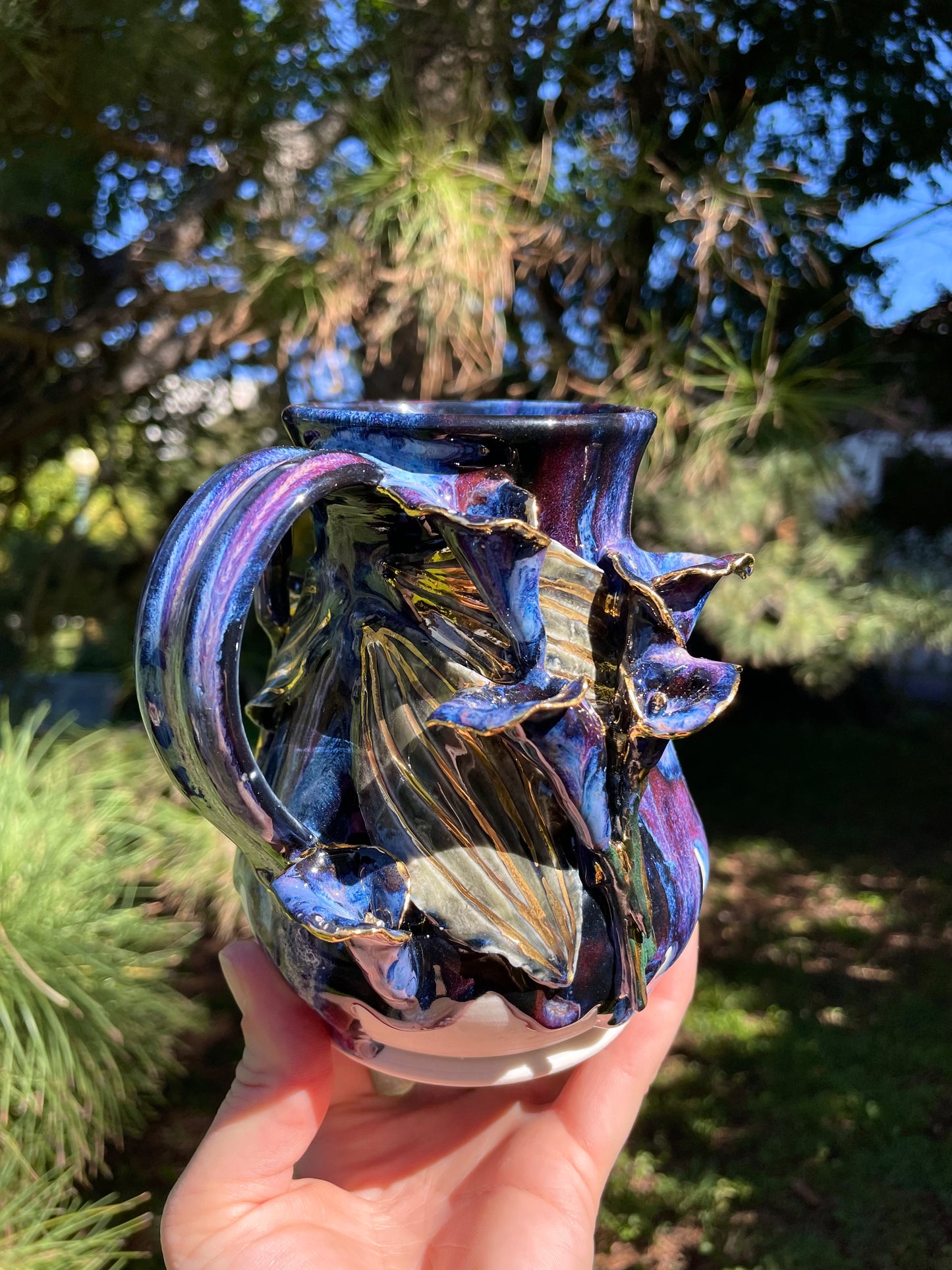 Black Star Calla Lily Mug