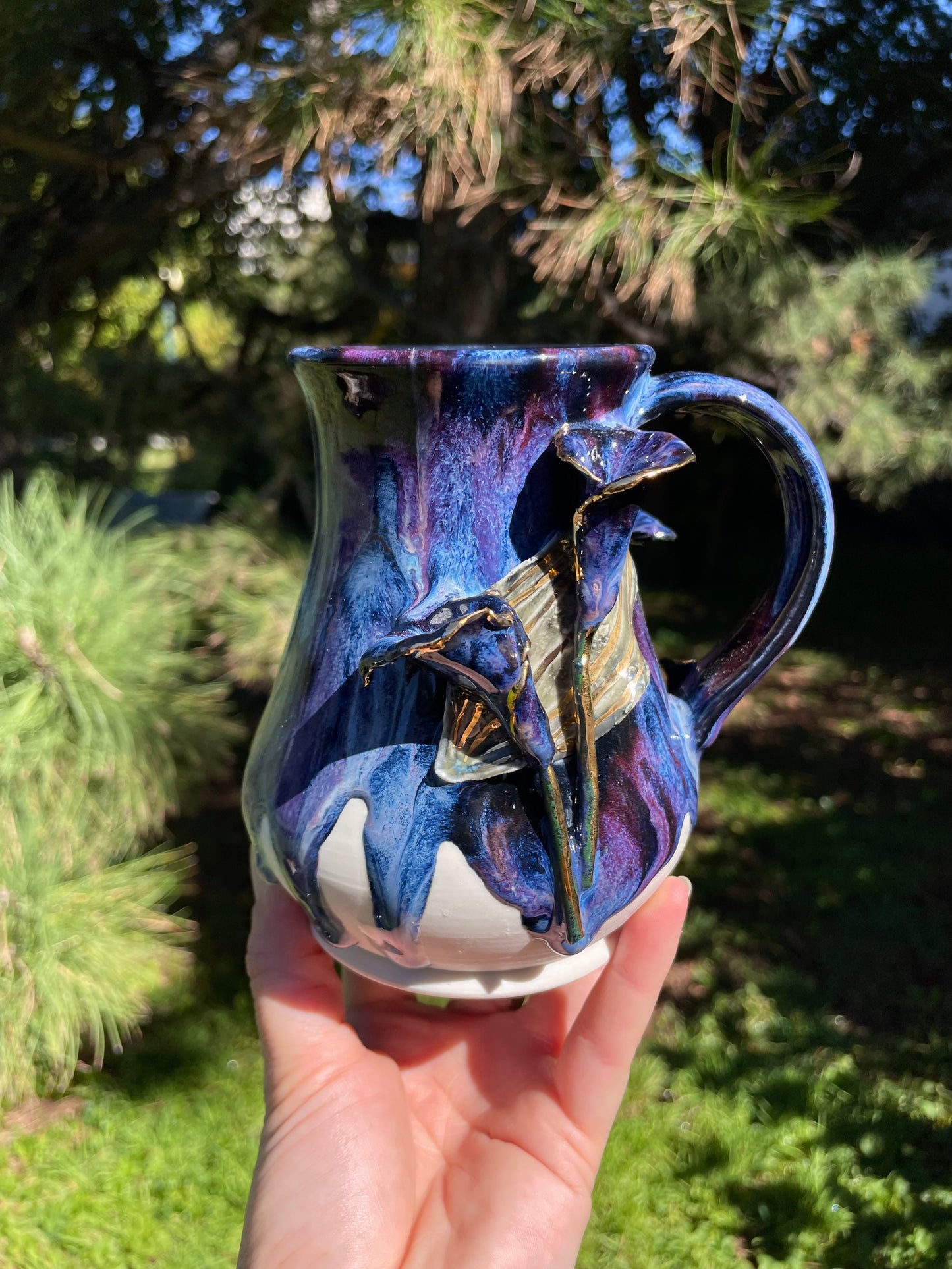 Black Star Calla Lily Mug