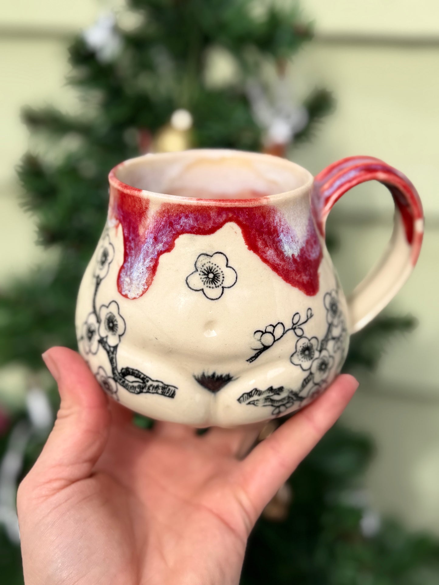 Cherry Blossom Butt Mug No. 3