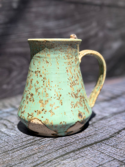 Green Crystalline Bunny Mug