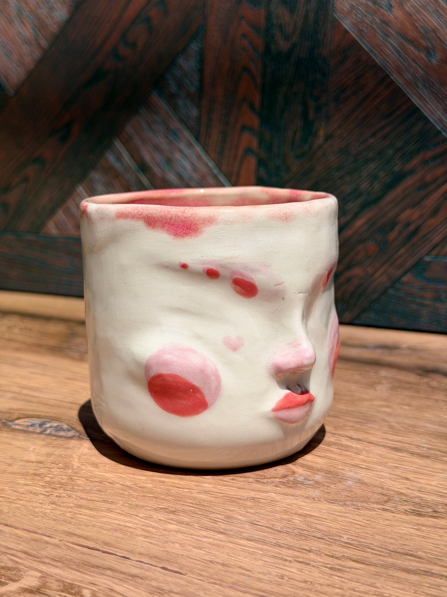Painted Face Planter No. 6