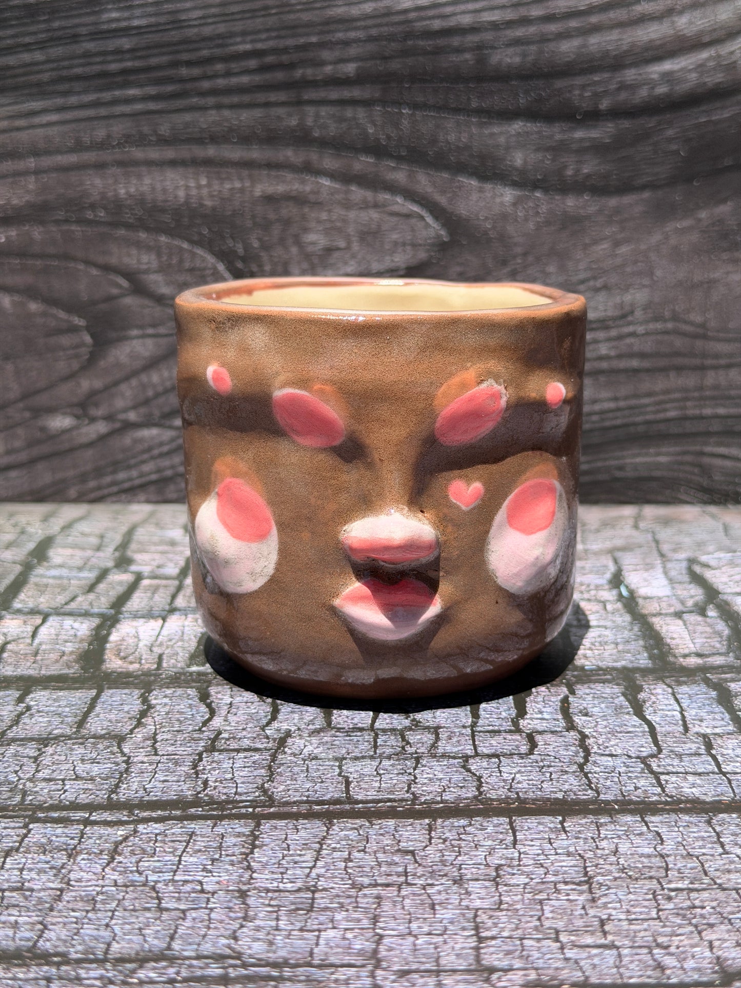 Painted Face Planter No. 2