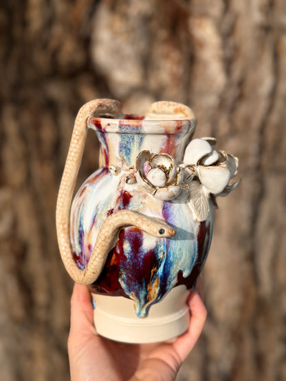 Magnolia Snake Vase