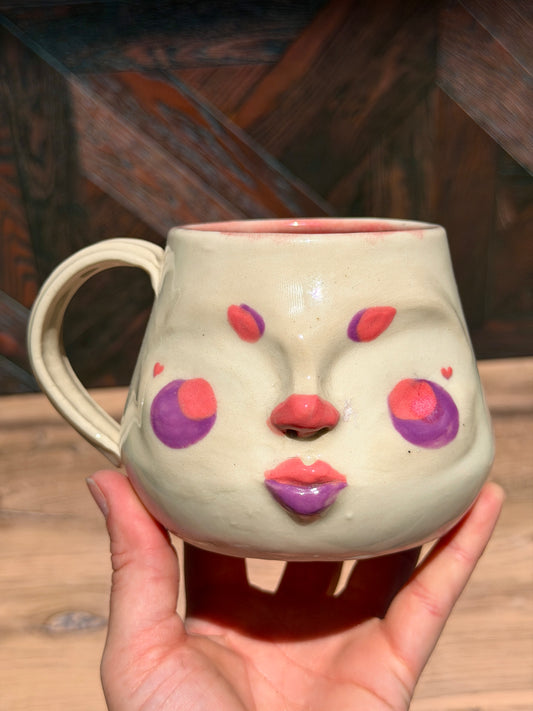 Painted Face Mug No. 8