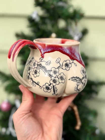 Cherry Blossom Butt Mug No. 3