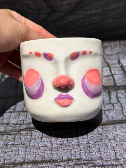 Painted Face Planter No. 4