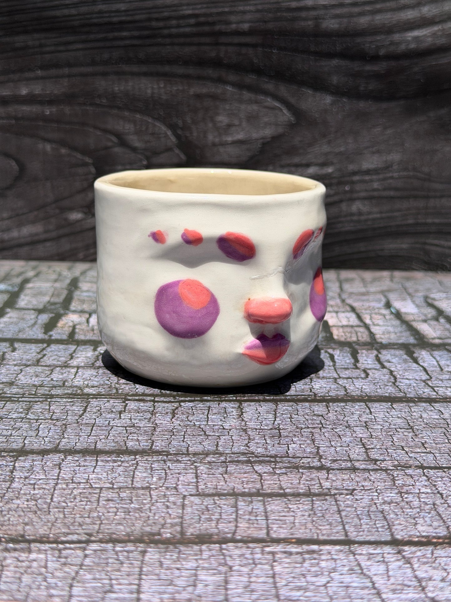 Painted Face Planter No. 3
