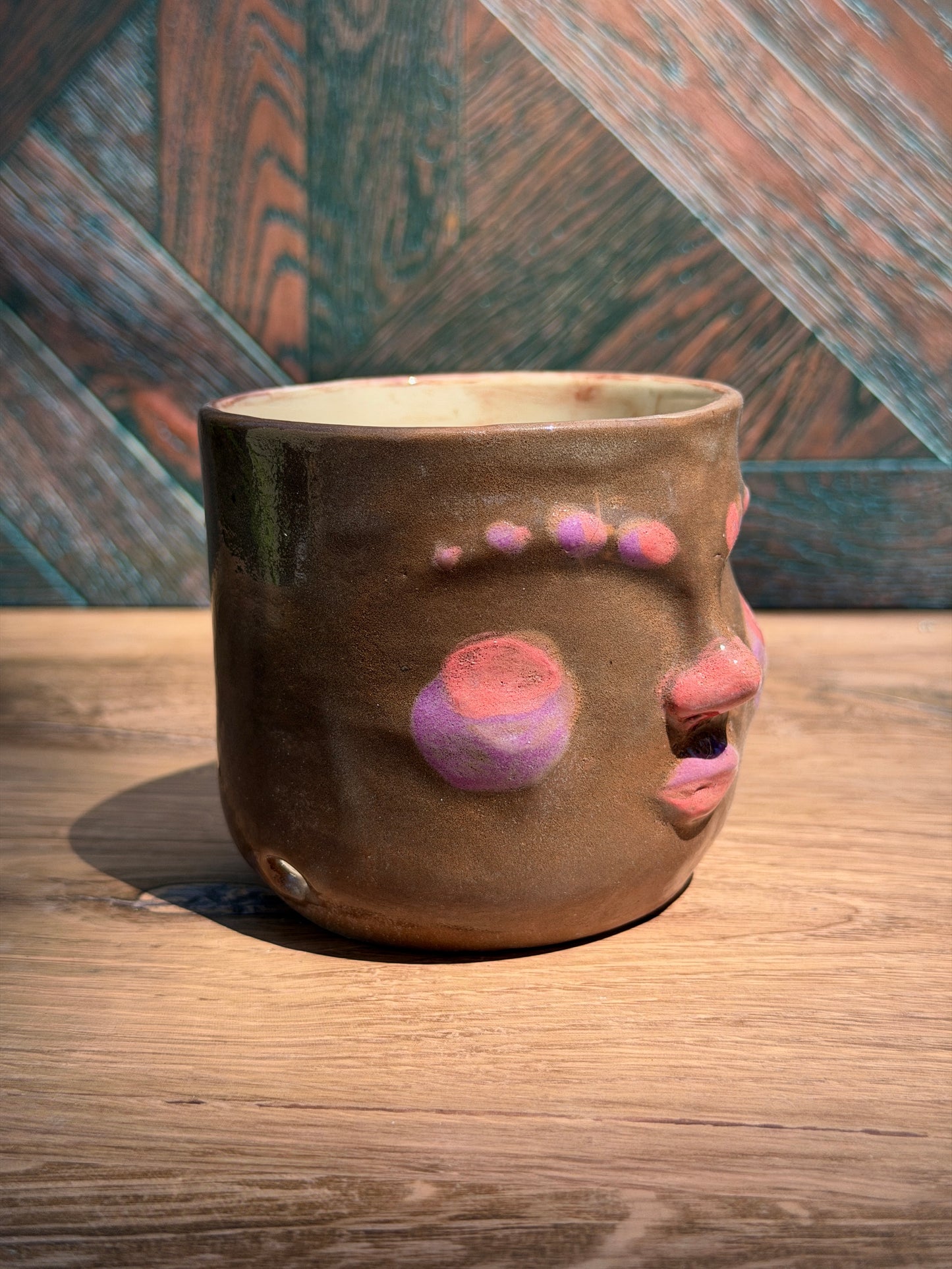 Painted Face Planter No. 9