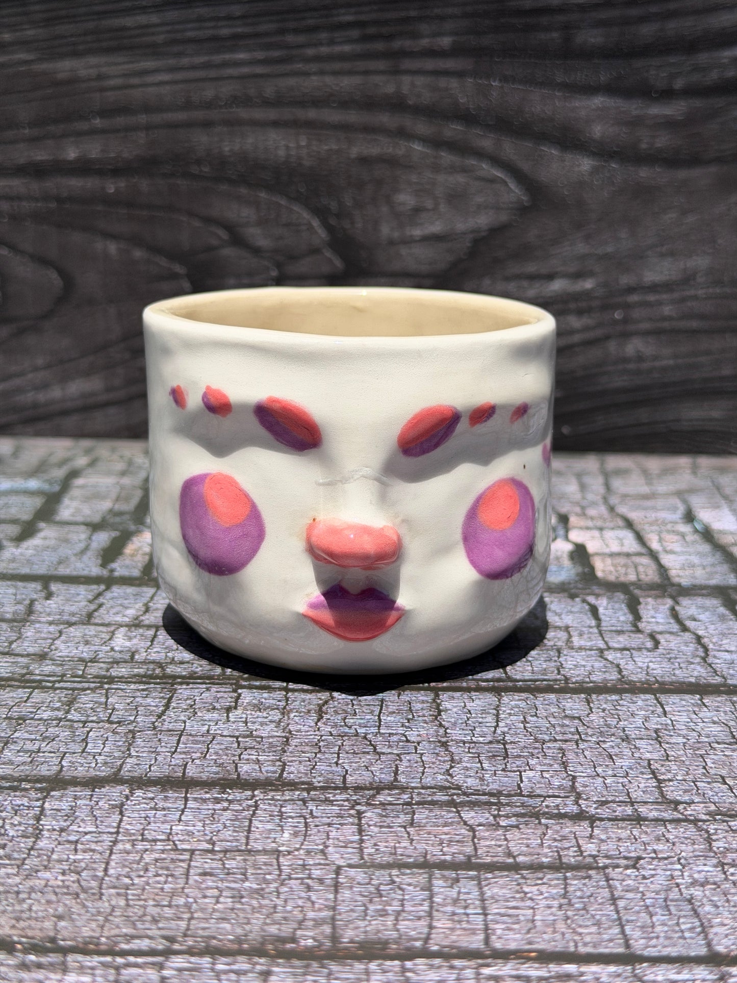 Painted Face Planter No. 3