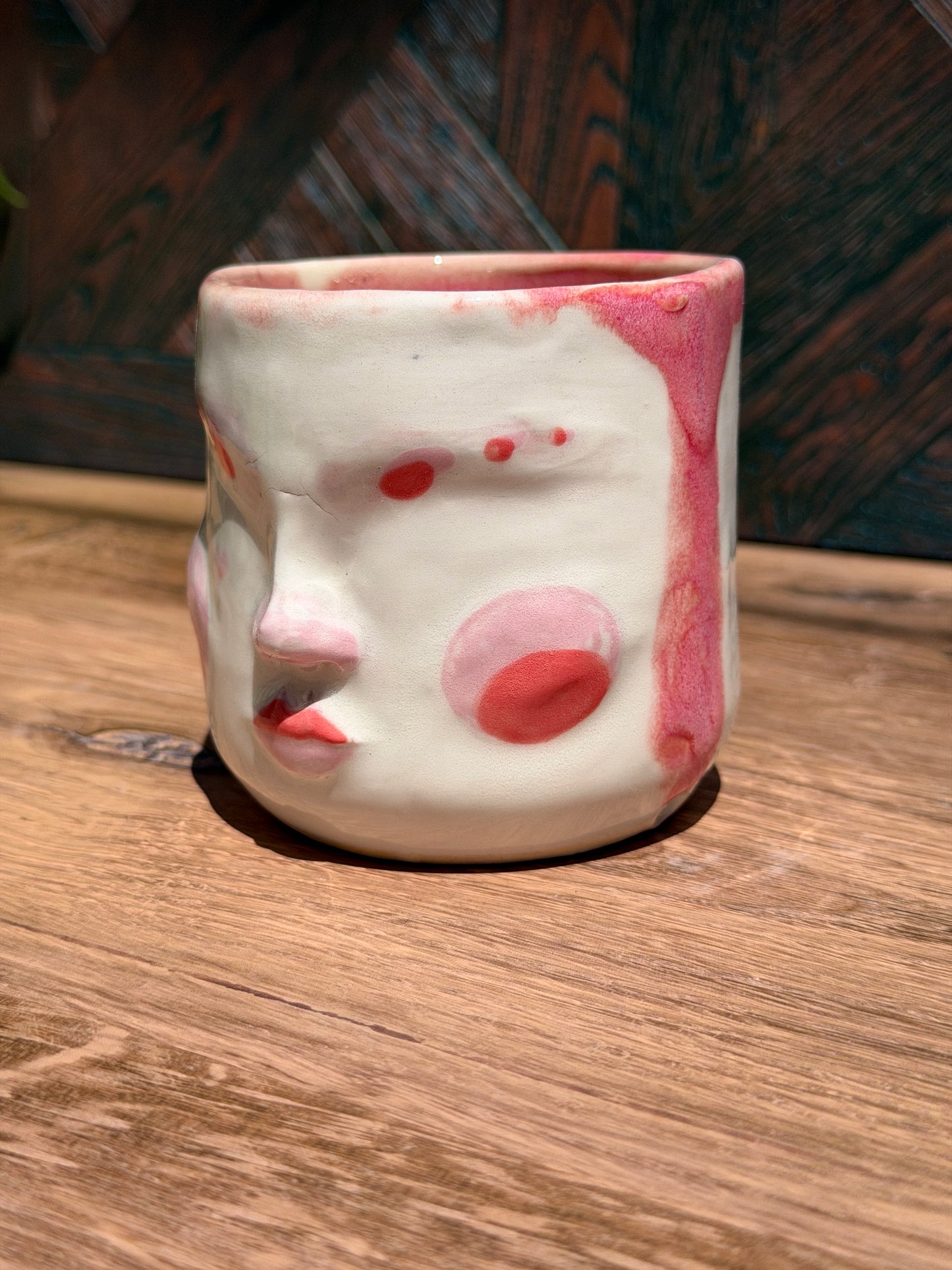 Painted Face Planter No. 6