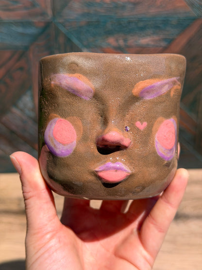 Painted Face Planter No. 7
