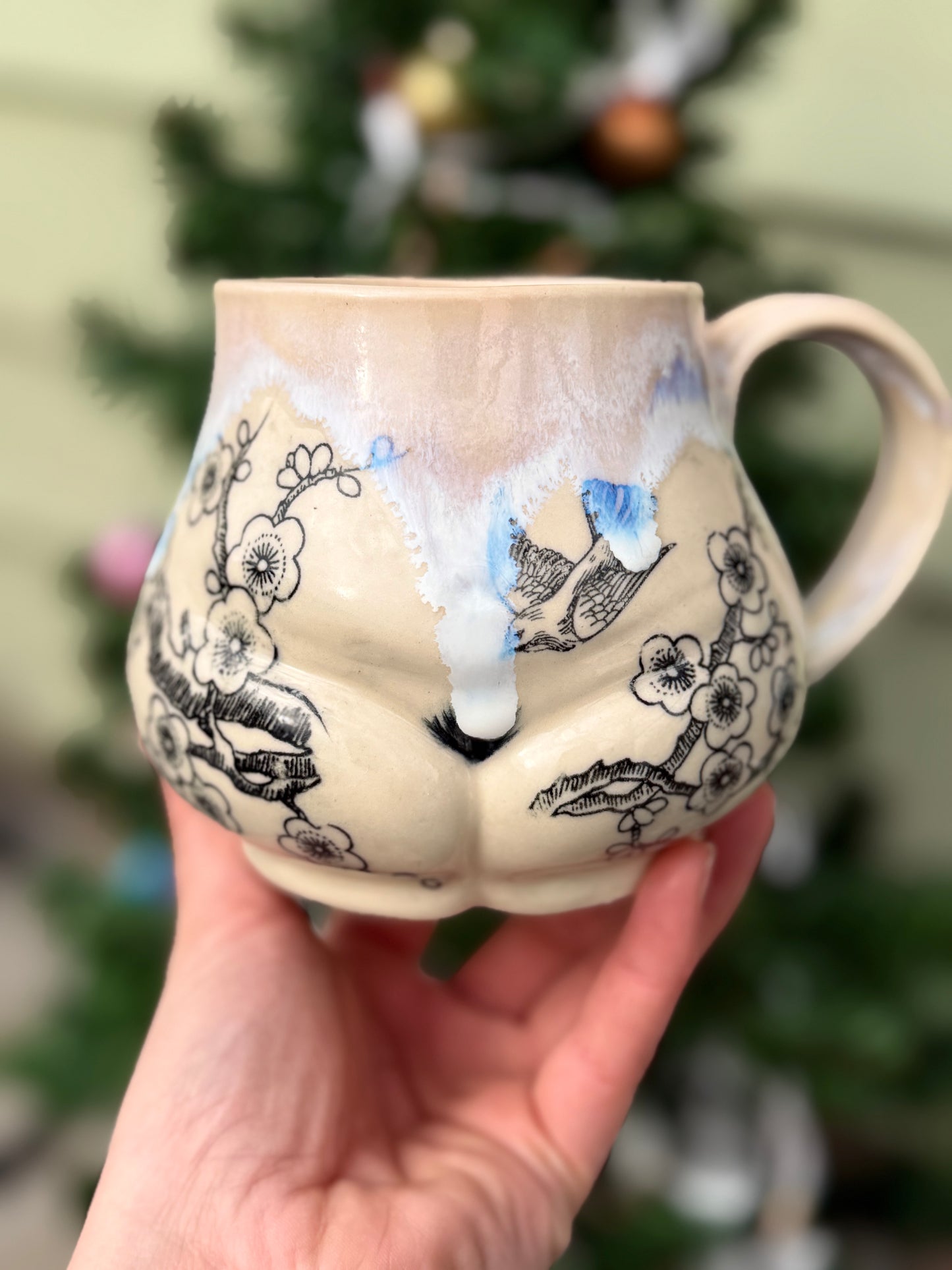 Cherry Blossom Butt Mug No. 2