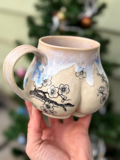 Cherry Blossom Butt Mug No. 2