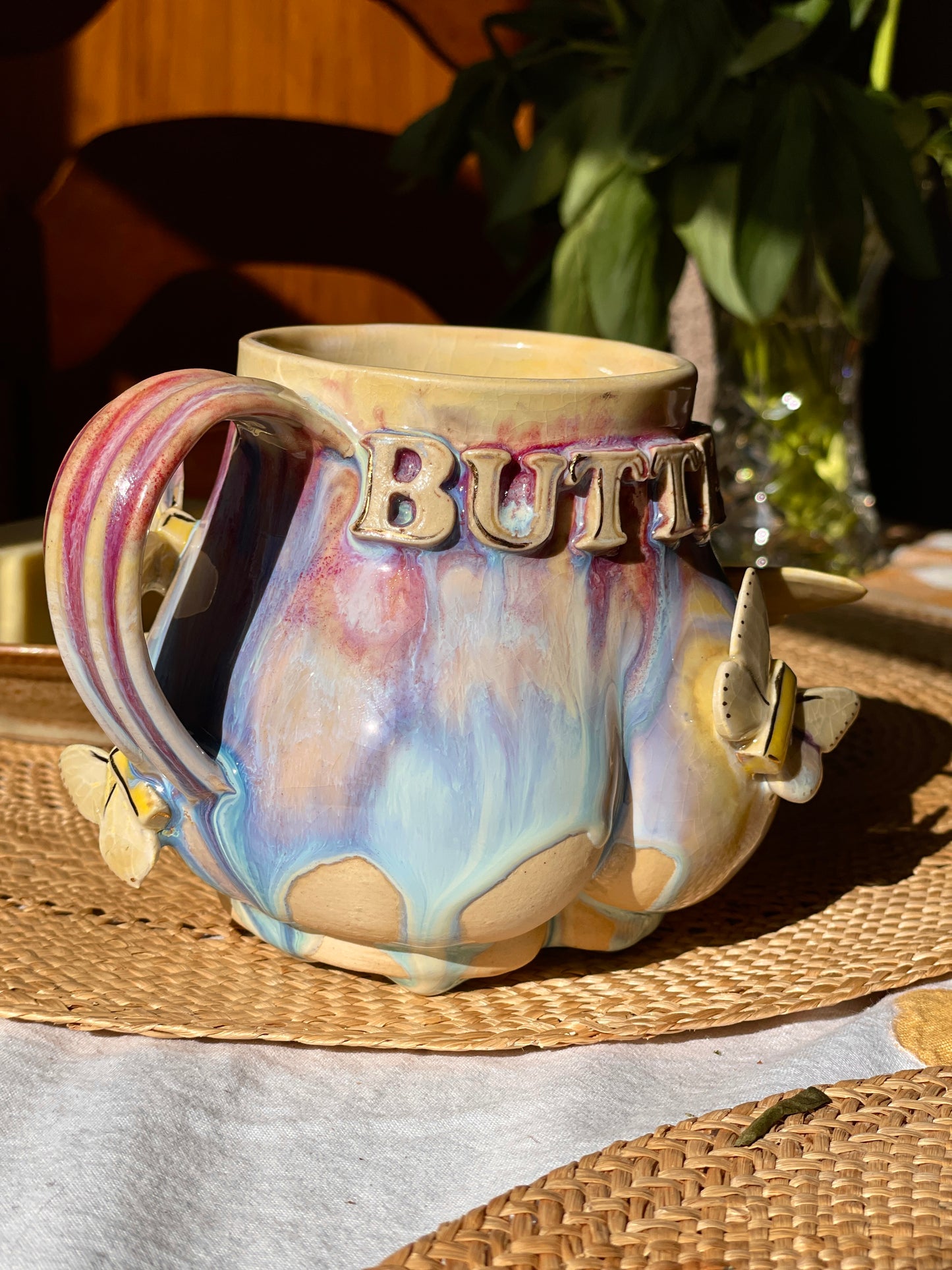 Butter Butt Butterfly Mug
