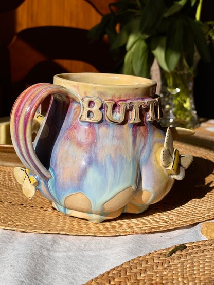 Butter Butt Butterfly Mug