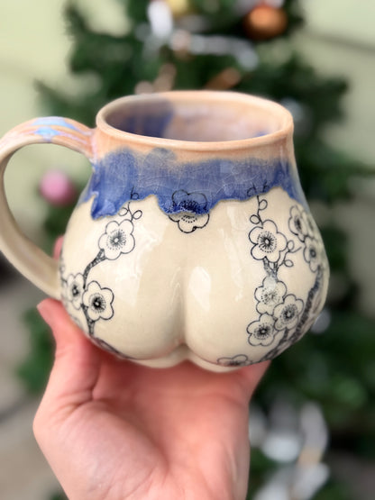 Cherry Blossom Butt Mug