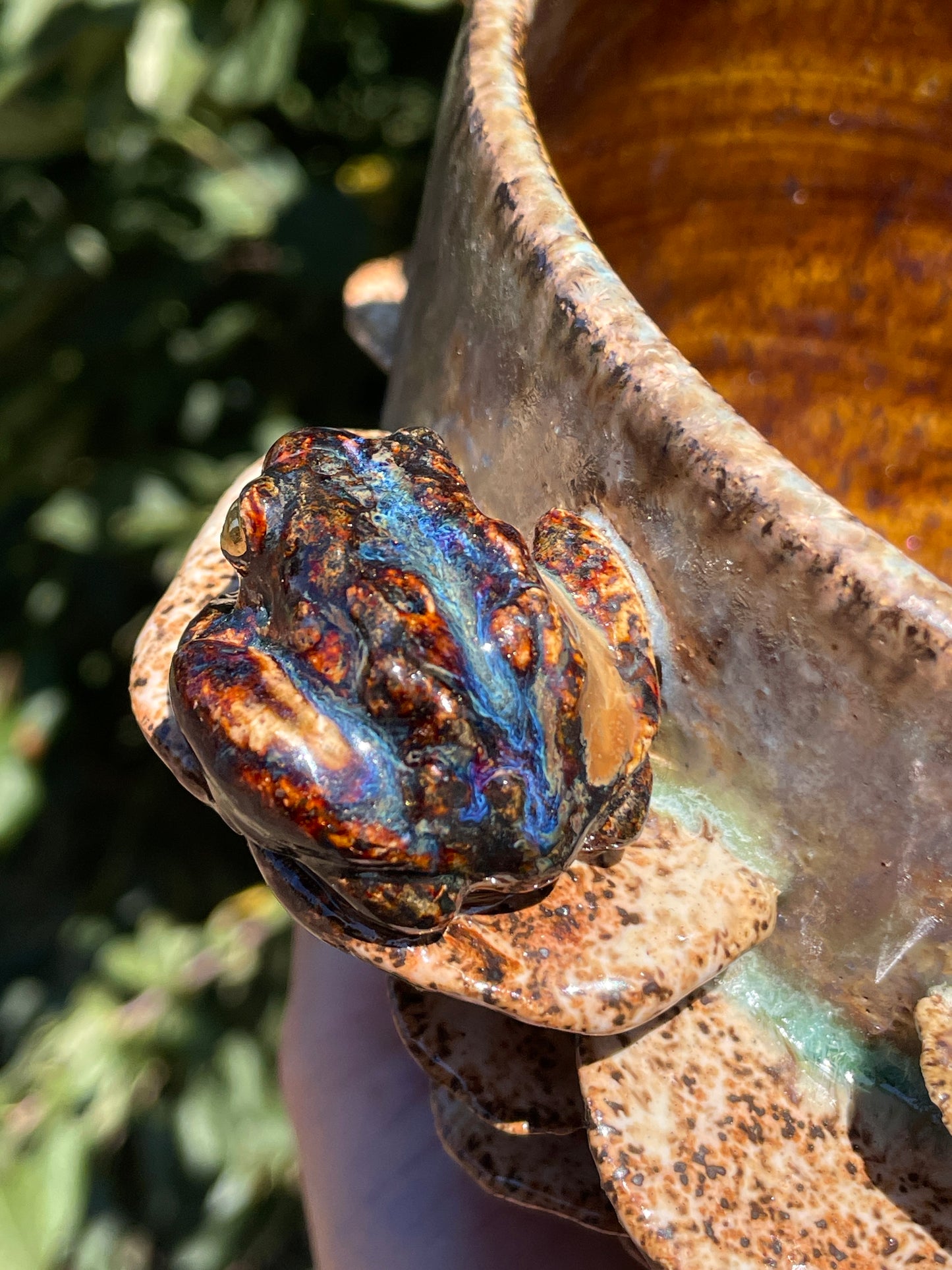 Crystalline Toad Planter