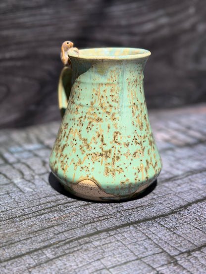 Green Crystalline Bunny Mug
