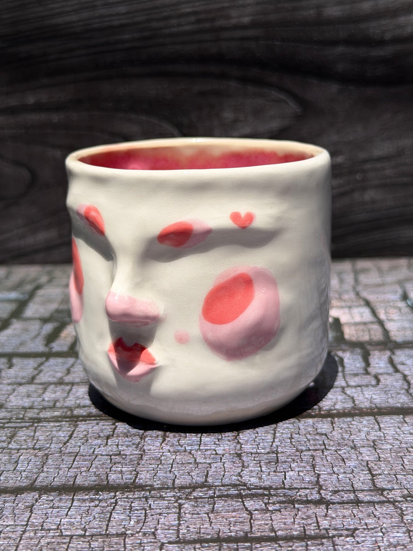 Painted Face Planter