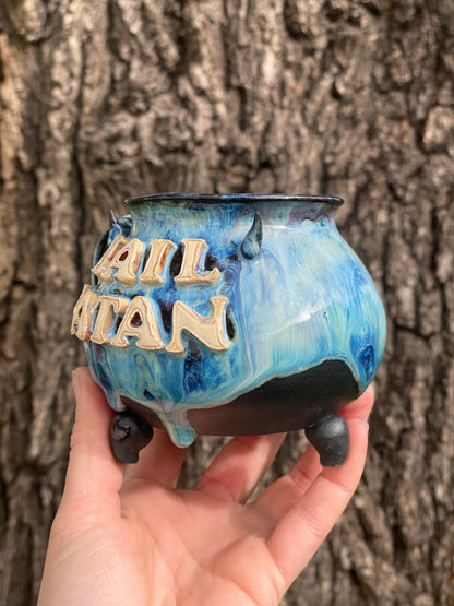 Hail Satan Horns Cauldron No. 3
