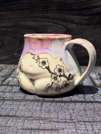 Cherry Blossom Butt Mug