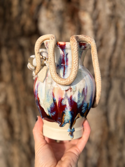 Magnolia Snake Vase