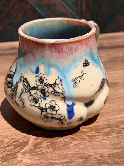 Cherry Blossom Butt Mug No. 5