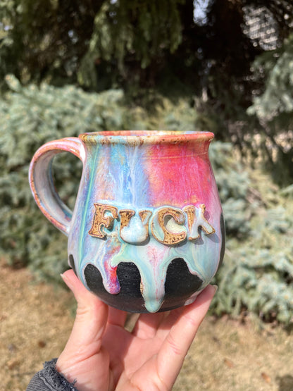 Fuck Mug: Black Rainbow Edition