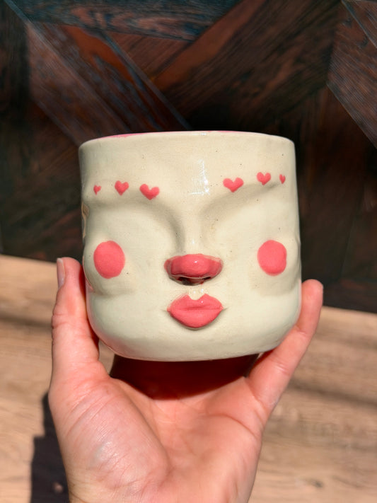 Painted Face Planter No. 5