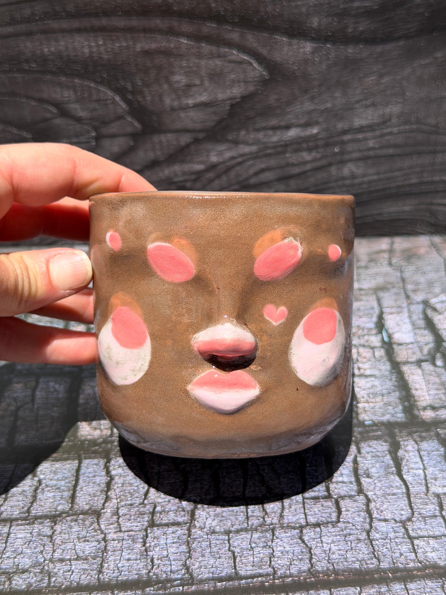 Painted Face Planter No. 2