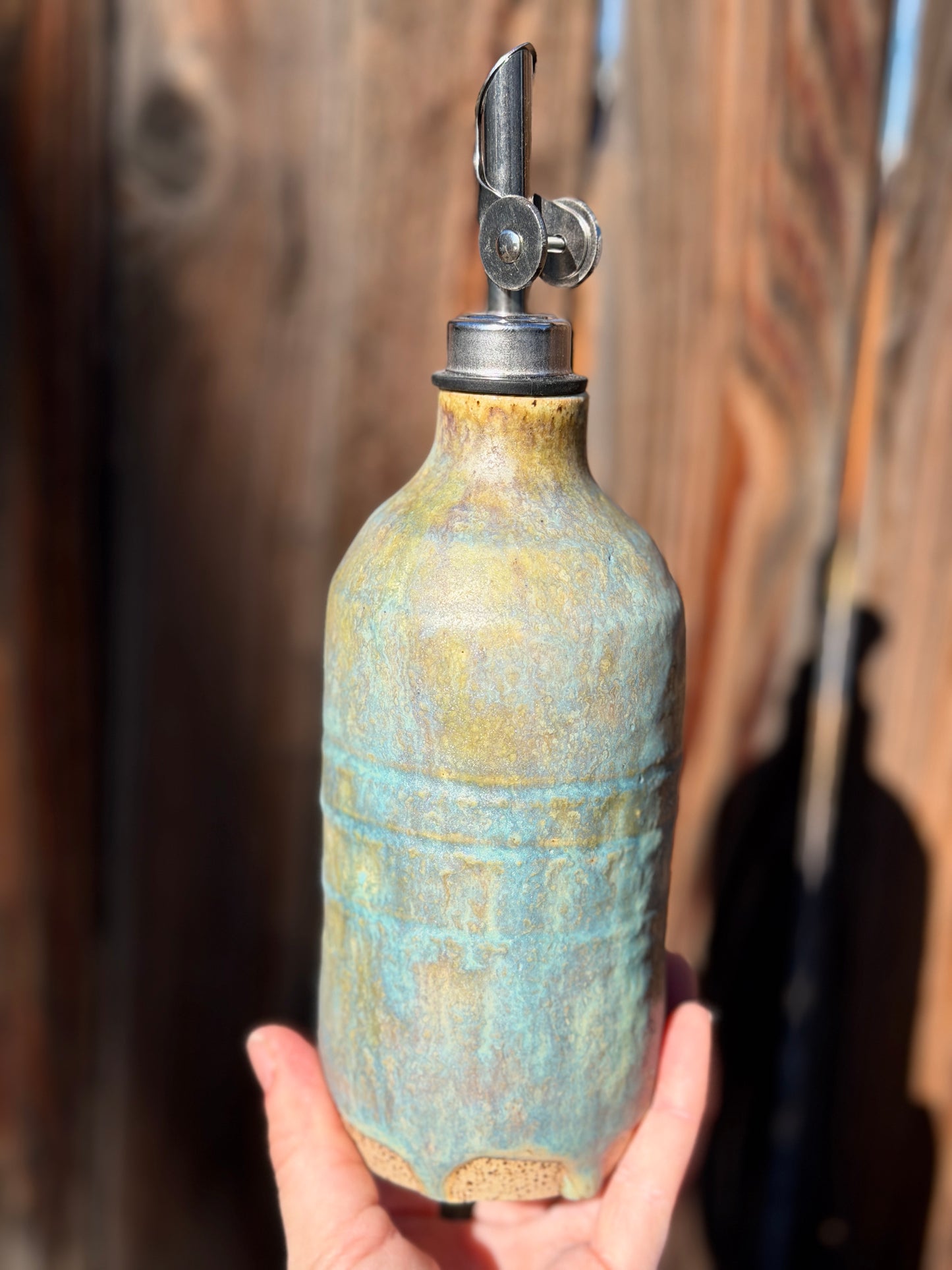 Copper Moss Oil Pourer