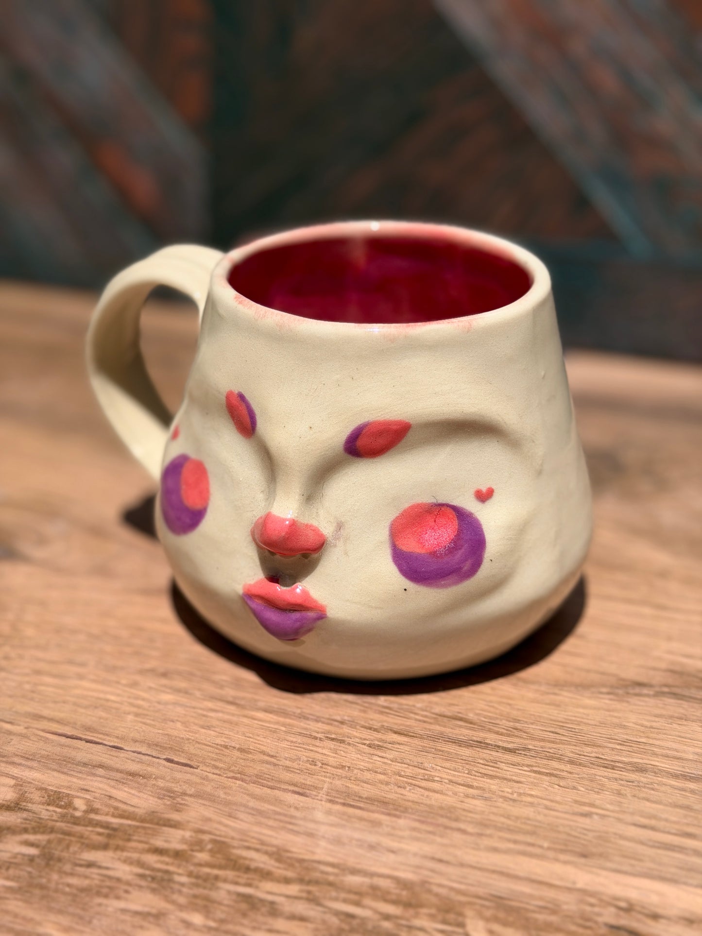 Painted Face Mug No. 8