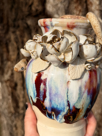 Magnolia Snake Vase