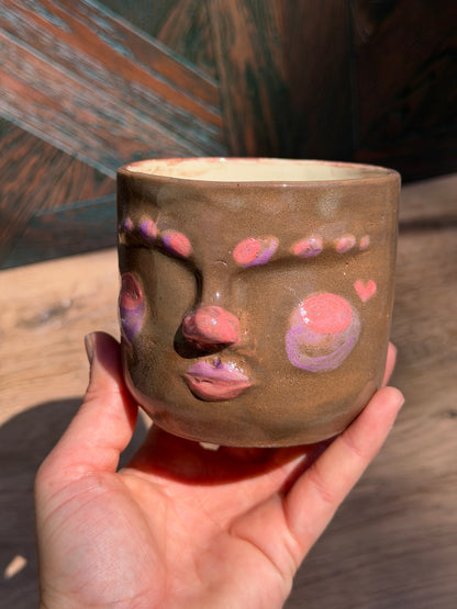 Painted Face Planter No. 9