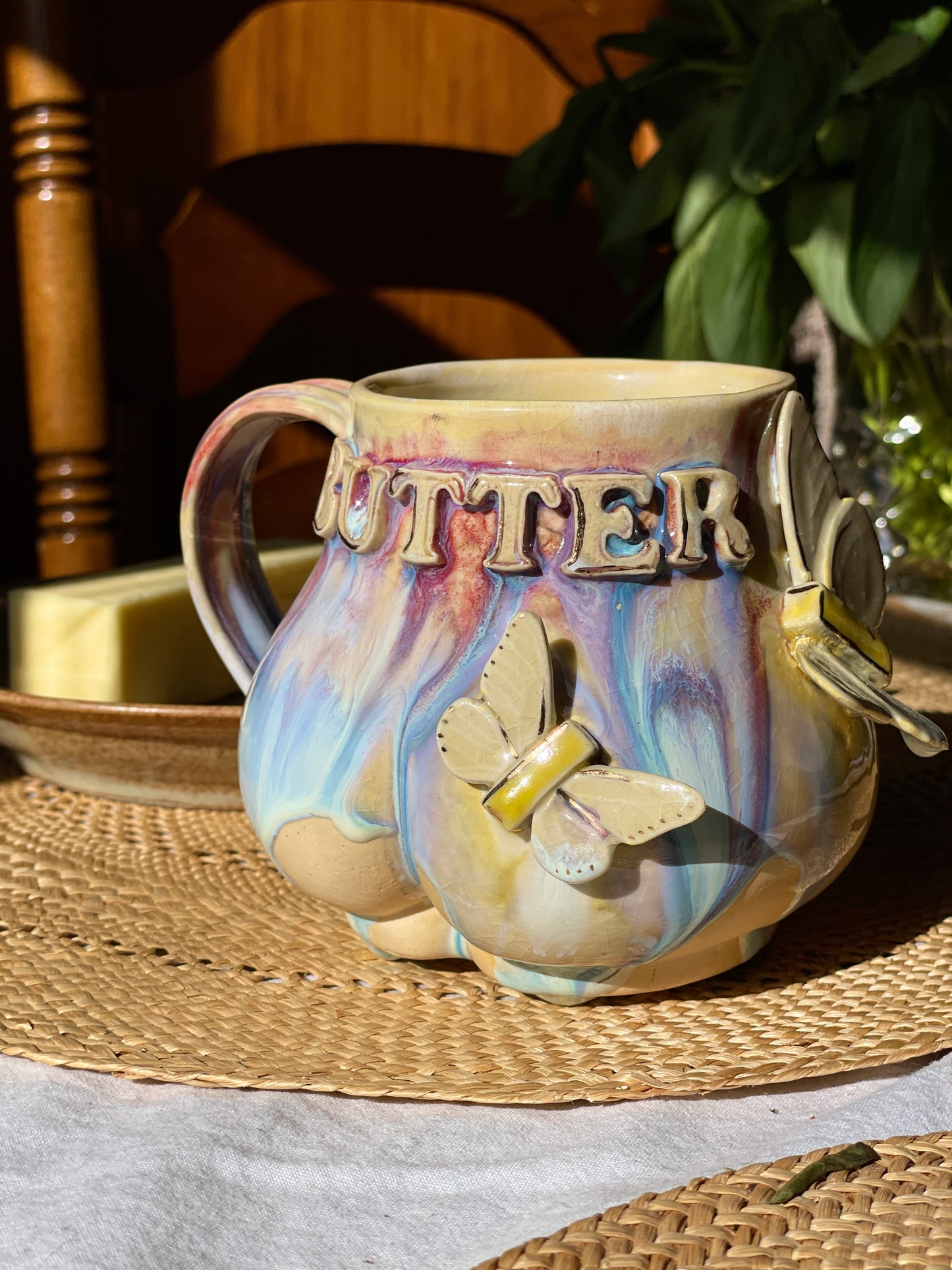 Butter Butt Butterfly Mug