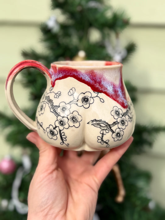 Cherry Blossom Butt Mug No. 3