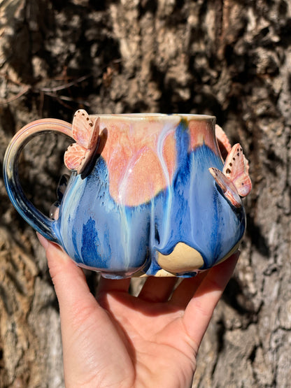 Pastel Goth Butterfly Butt Mug