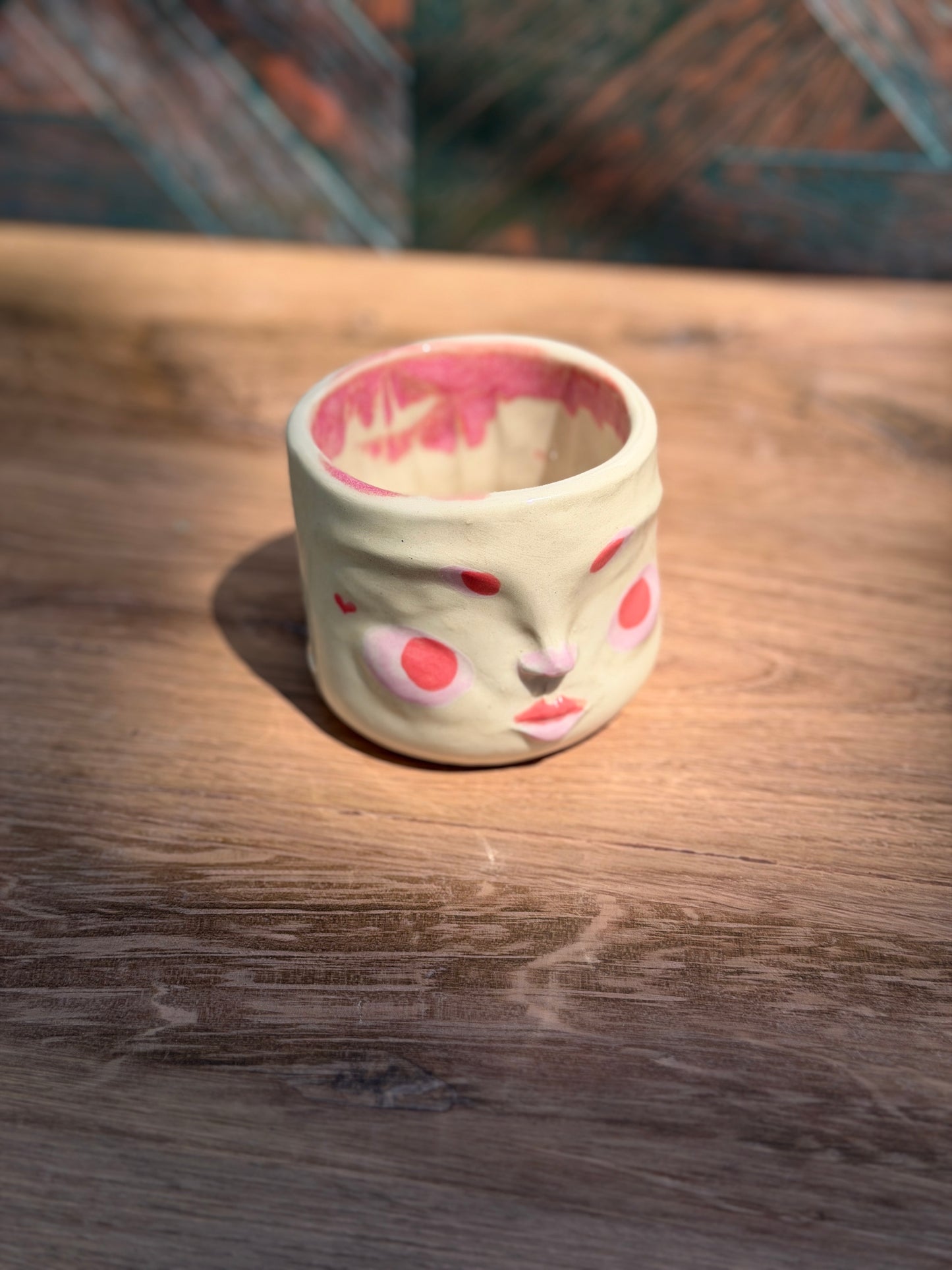 Painted Face Planter No. 10